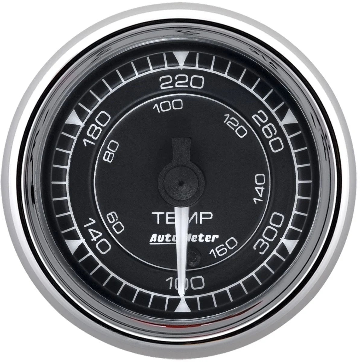 AutoMeter Chrono 2-1/16in 140-380 Degree Temperature Digital Stepper Motor Gauge - Chrome