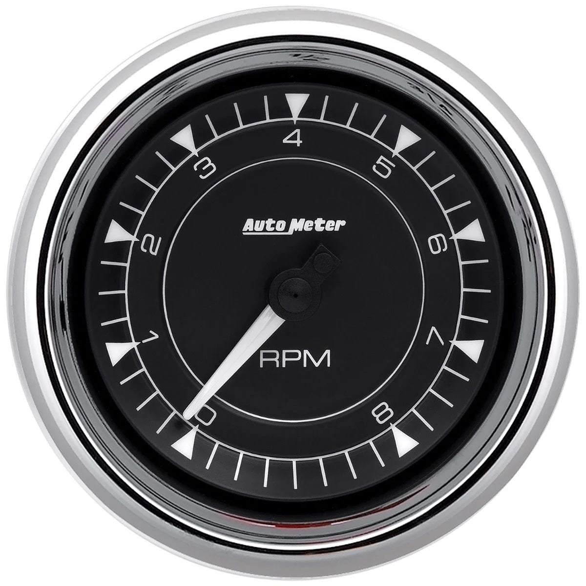 AutoMeter 3-3/8in 8K RPM In-Dash Tachometer Gauge - Chrome