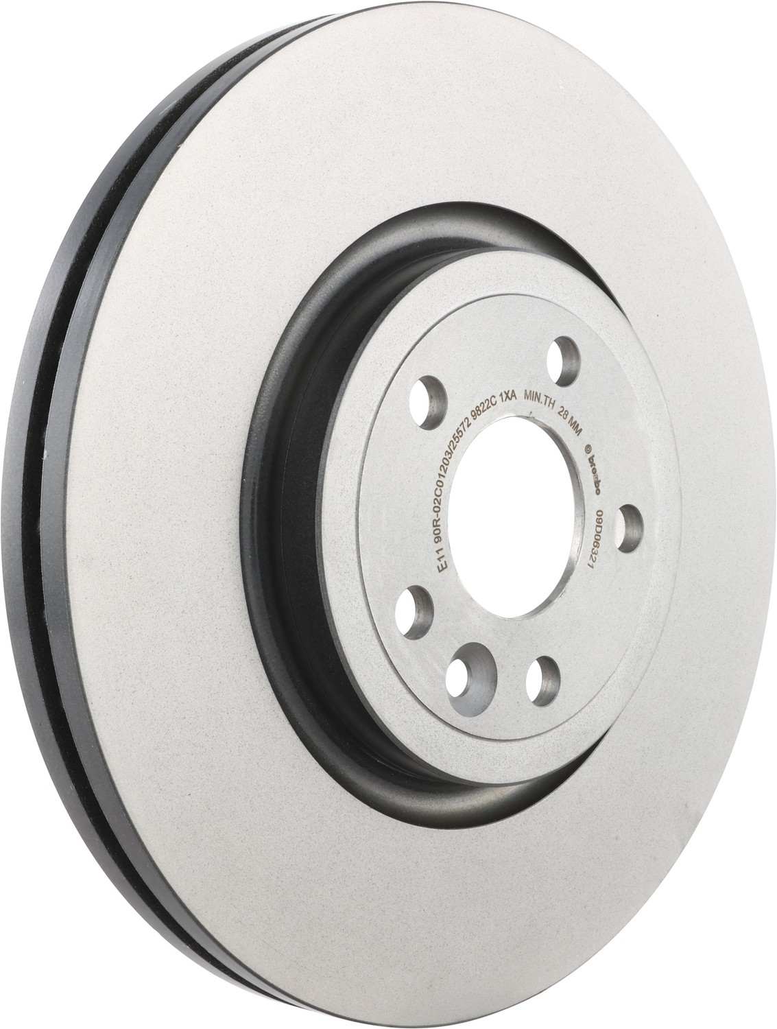 Brembo 18-22 Nissan Leaf/Rogue/19-22 Rogue Sport Rear UV Coated Rotor