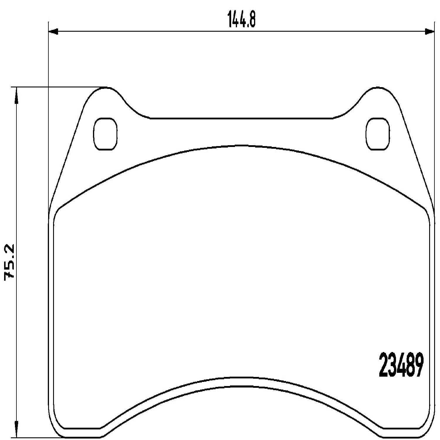 Brembo 03-05 Jaguar S-Type/2005 Super V8/04-05 XJR Front Premium Low-Met OE Equivalent Pad