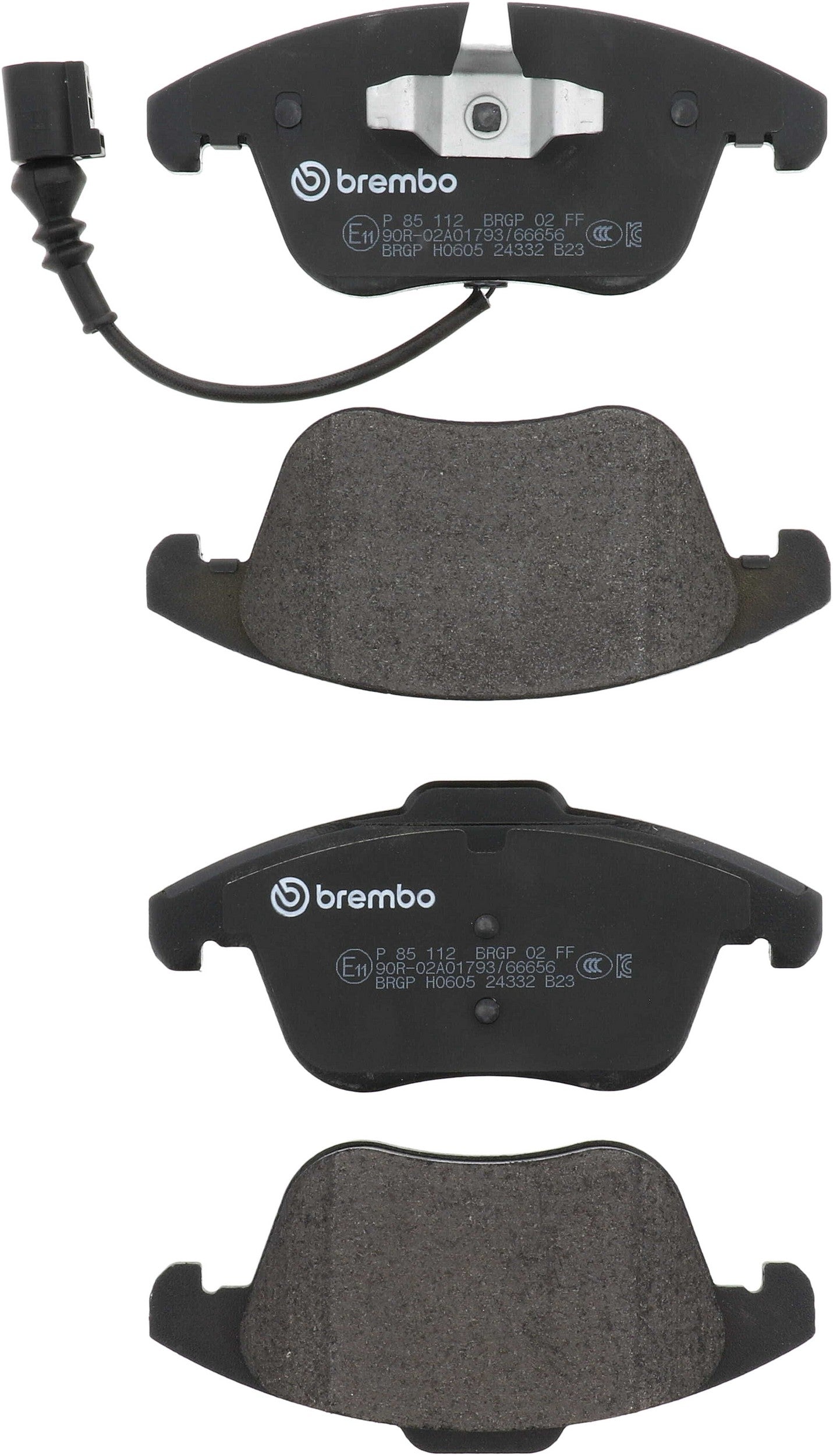 Brembo 17-18 Volkswagen Passat/Tiguan/ Audi Q3/Q3 Quattro Front Low-Met Brake Pad