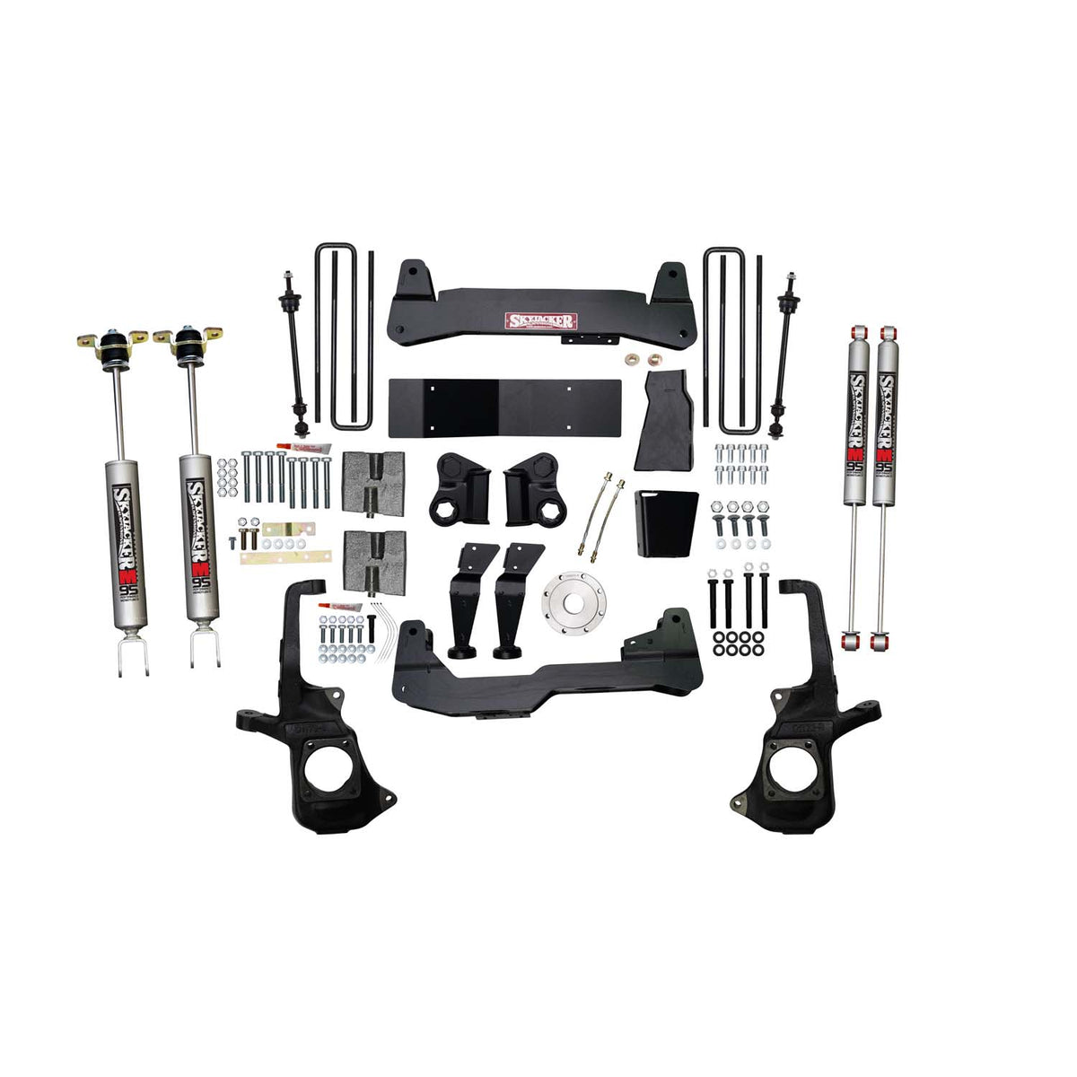 Skyjacker 7 In. Suspension Lift Kit w/Raised Torsion Bar Brackets M95 Shocks