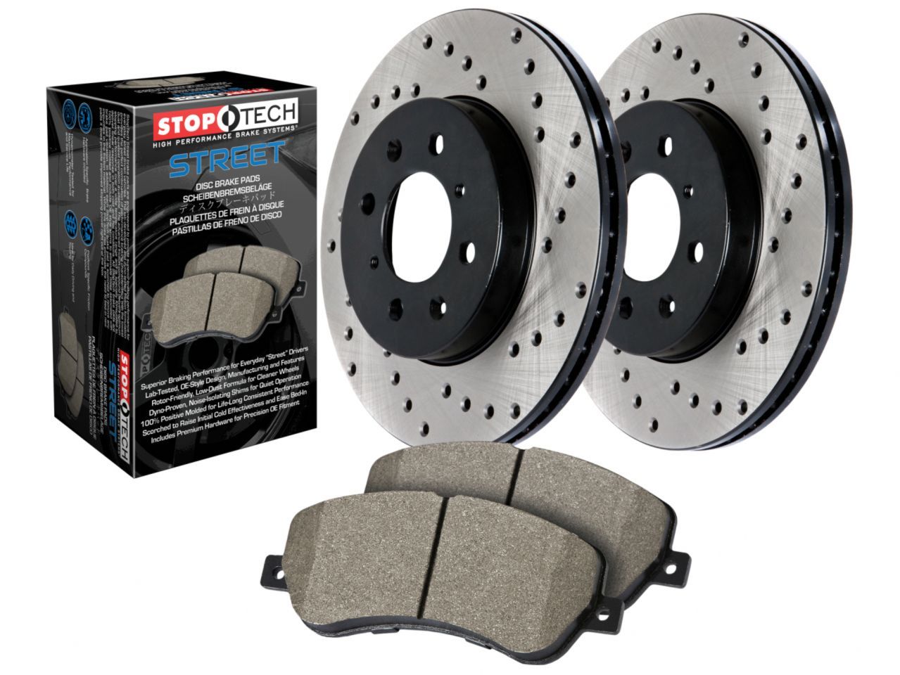 Street Axle Pack Drilled, Front