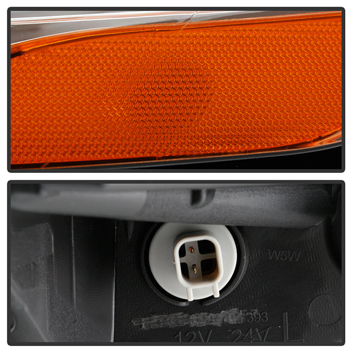 xTune 14-17 Jeep Cherokee Parking Signal Lights - LED Daytime Running - Black - CBL-JH-JC14-LED-BK