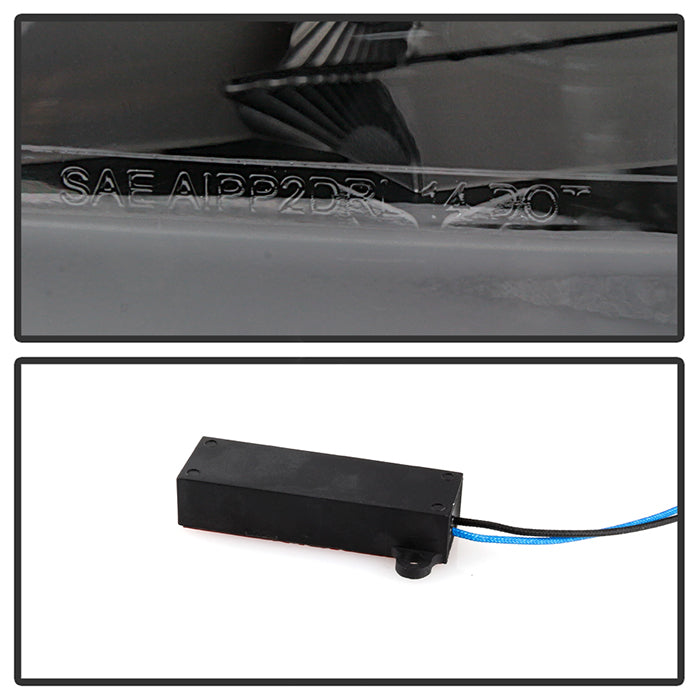 xTune 14-17 Jeep Cherokee Parking Signal Lights - LED Daytime Running - Black - CBL-JH-JC14-LED-BK
