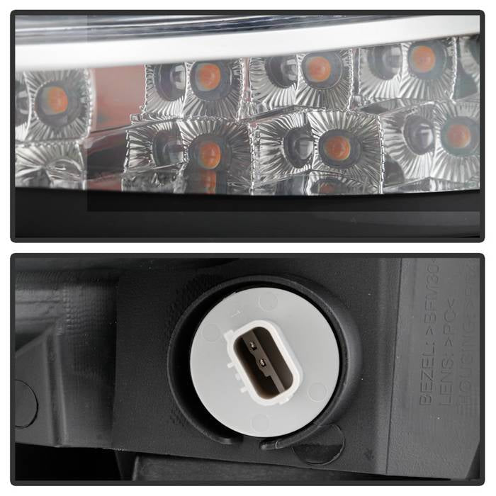 xTune 14-17 Jeep Cherokee Parking Signal Lights - LED Daytime Running - Chrome - CBL-JH-JC14-LED-C
