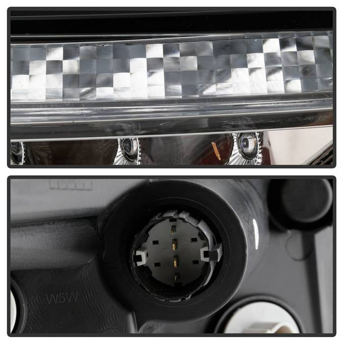 xTune 14-17 Jeep Cherokee Parking Signal Lights - LED Daytime Running - Chrome - CBL-JH-JC14-LED-C