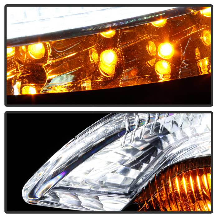 xTune 14-17 Jeep Cherokee Parking Signal Lights - LED Daytime Running - Chrome - CBL-JH-JC14-LED-C