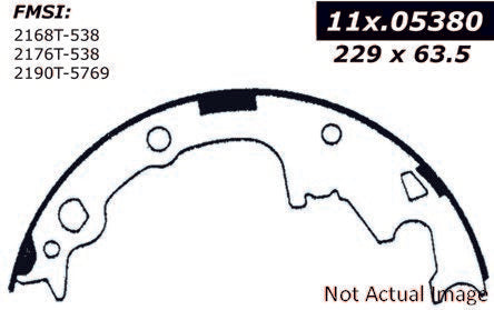Centric Premium Brake Drum Shoe 97-06 Jeep Wrangler TJ
