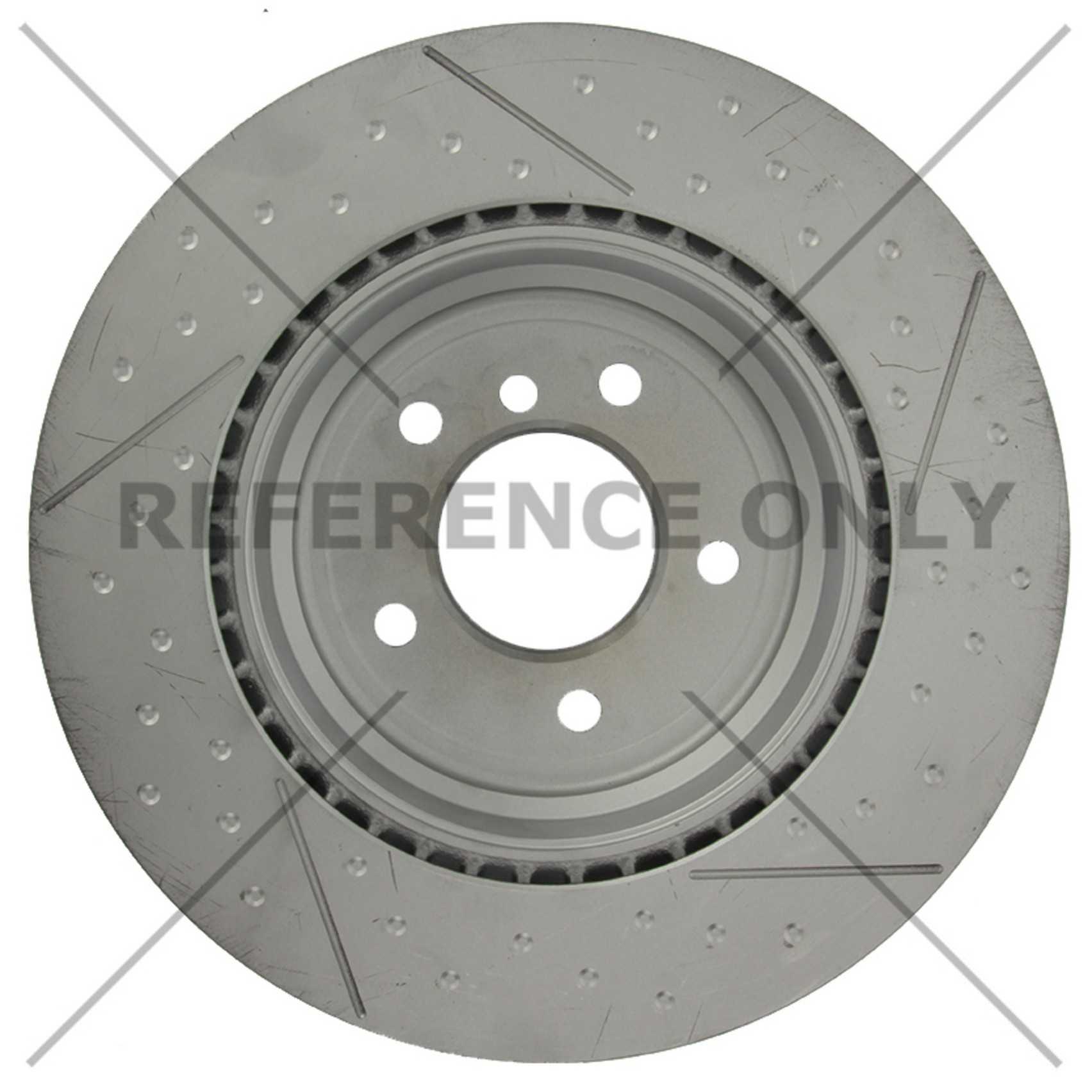 Centric 2013 BMW 328i OE Design Slotted Brake Rotor - Rear