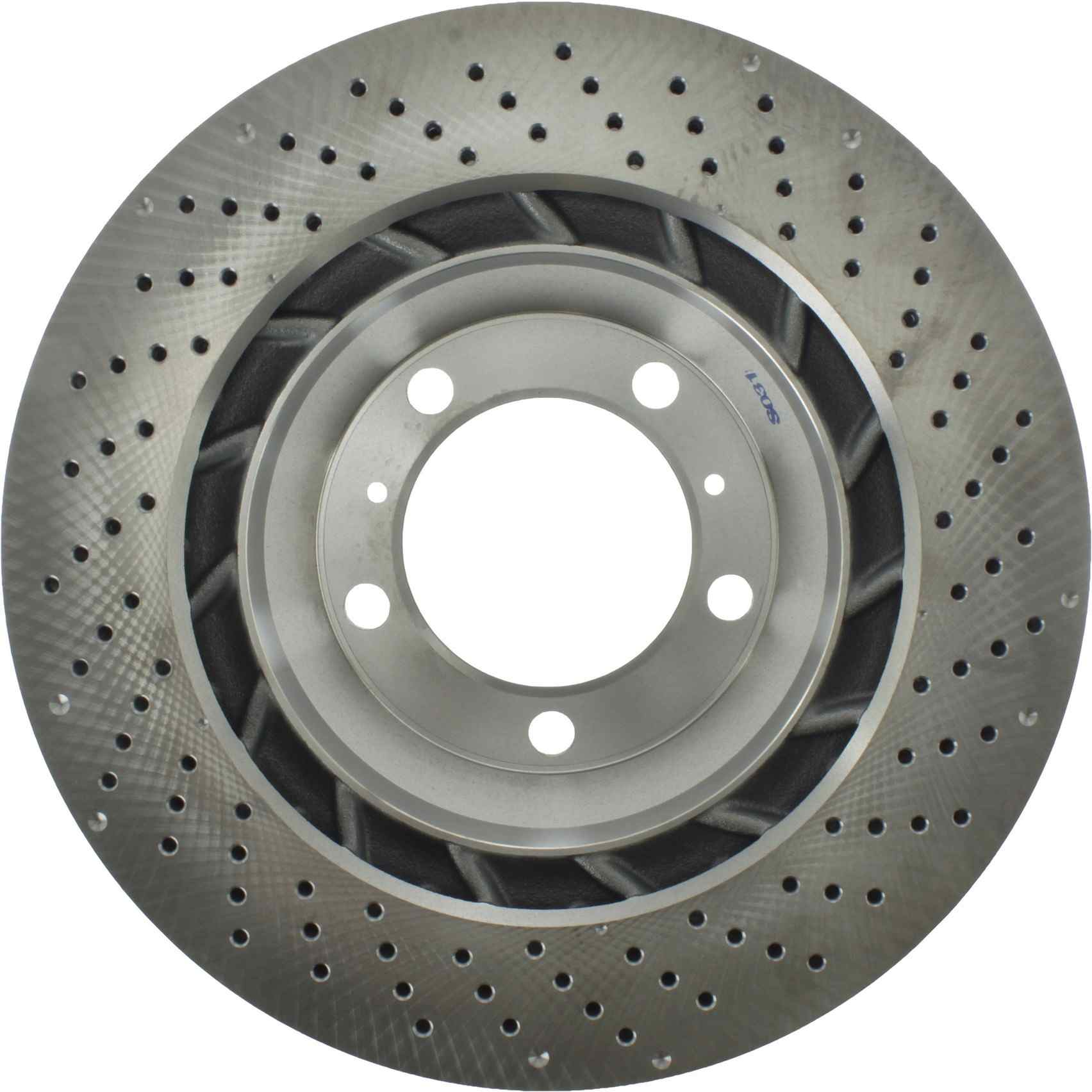 Centric 13-16 Porsche 911 Drilled Rear Left Rotor