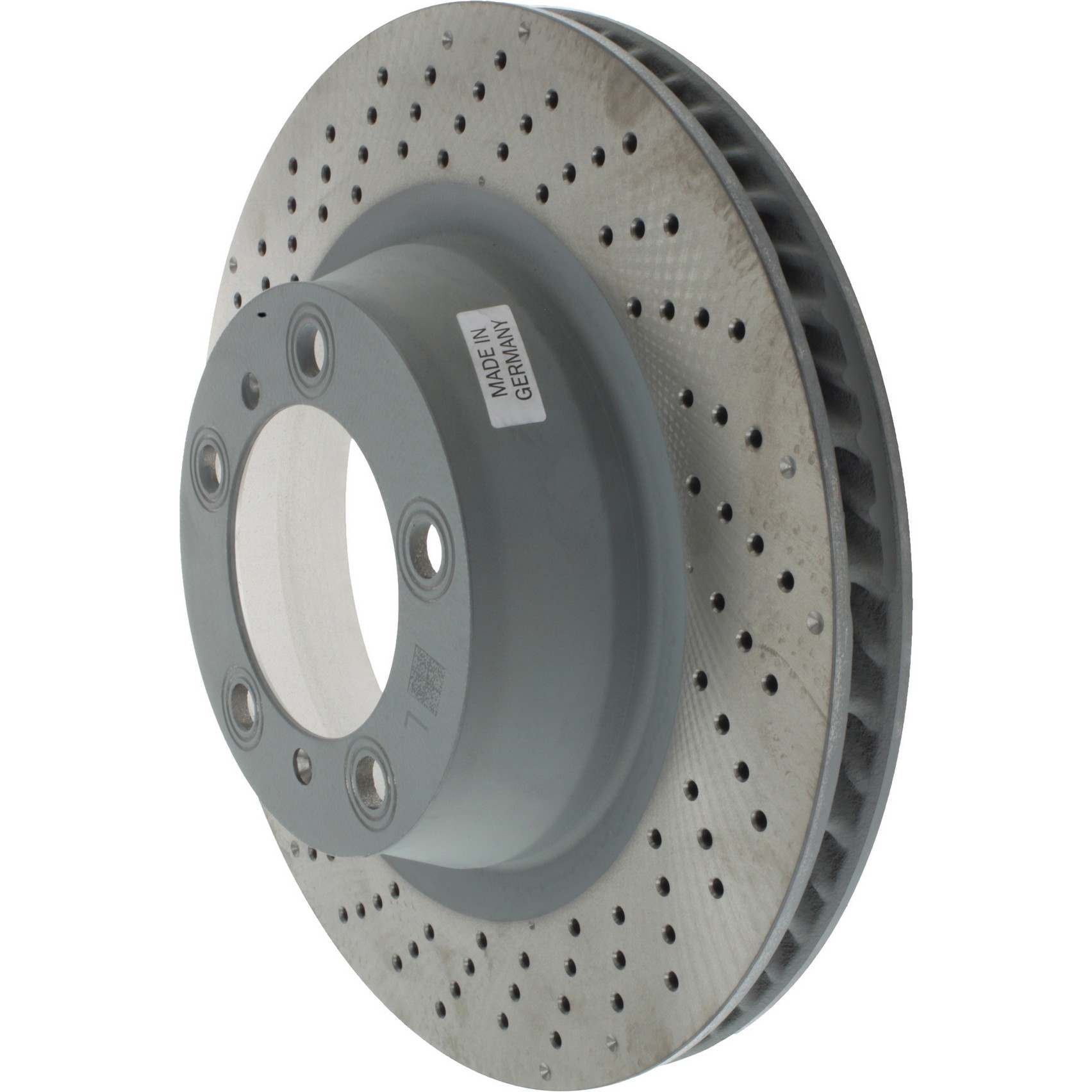 Centric 13-16 Porsche 911 Drilled Rear Left Rotor