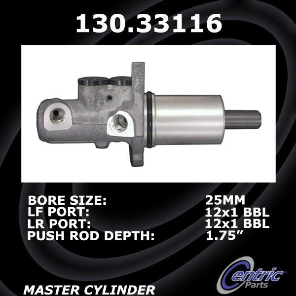 Centric 01-09 Audi A4 Premium Brake Master Cylinder