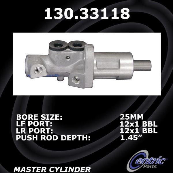 Centric 01-09 Audi A4 Premium Brake Master Cylinder