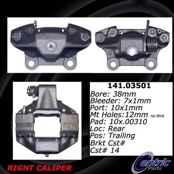 Centric 71-85 Ferrari 308 GTB/GTS 0 Dino 246 GT/GTS Semi-Loaded Rear Right Brake Caliper