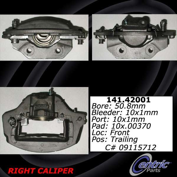 Centric 66-75 Nissan 411 / 510 / 610 / 710 Loaded Front Left Rebuilt Caliper (R&R Only)