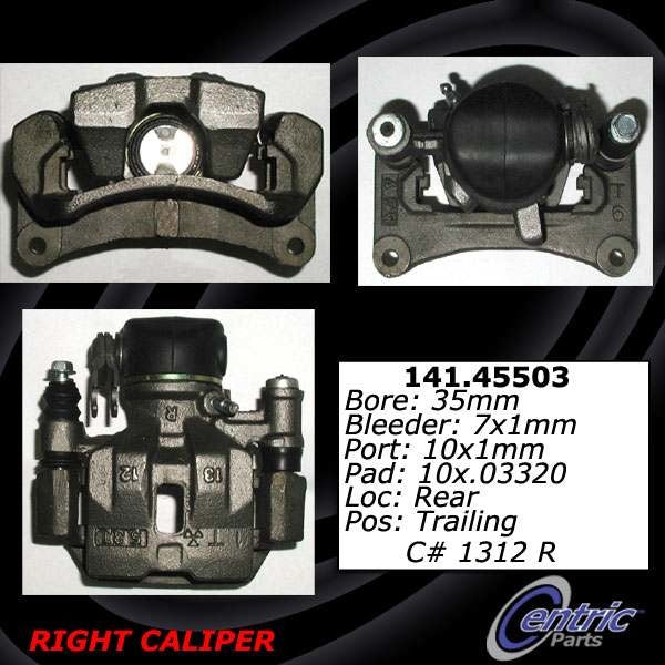 Centric 84-85 Mazda RX-7 Remanufactured Semi-Loaded Rear Left Brake Caliper
