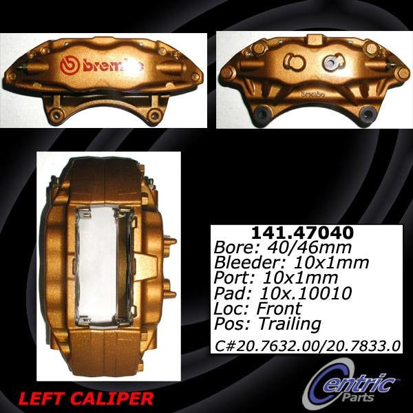 Centric 04-11 Subaru Impreza WRX/WRX STI Left Front Posi-Quiet Loaded Caliper