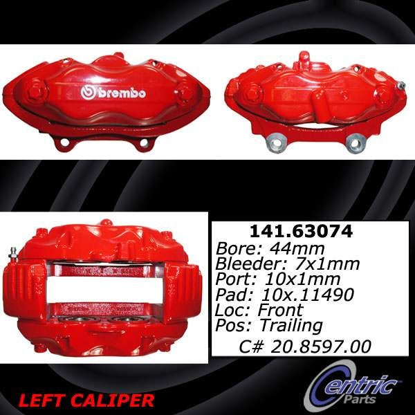Posi-Quiet 08-16 Dodge Challenger Loaded Front Right Side Brake Caliper