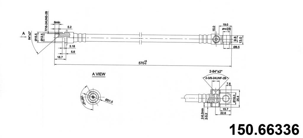 Centric Brake Hose - Front/Rear