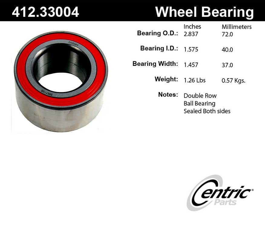 Centric 1988-1997 Volkswagen Jetta Premium Front Wheel Bearing