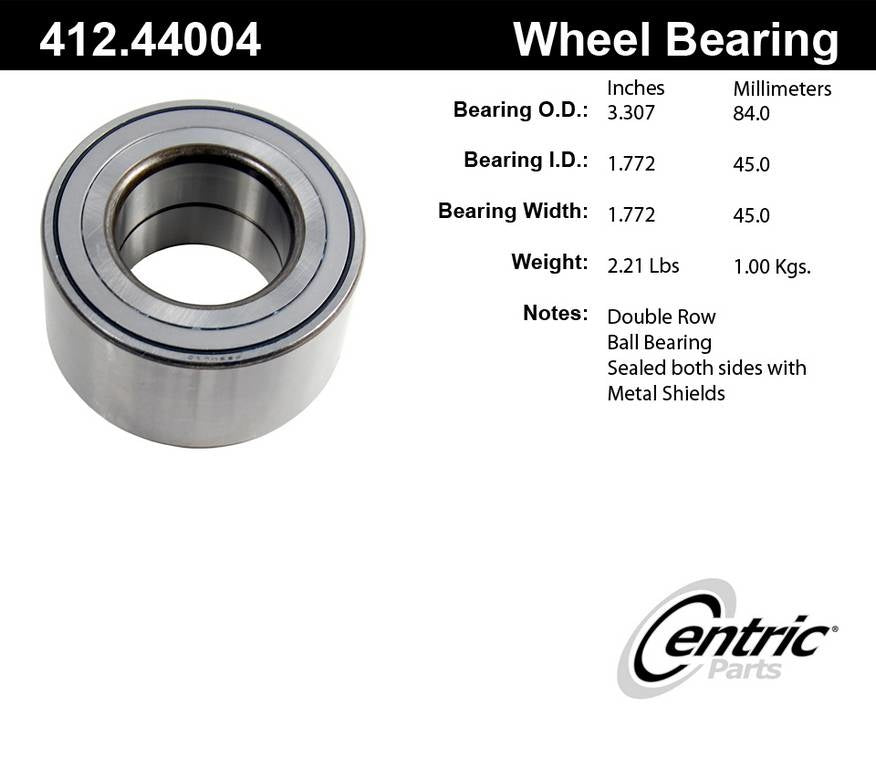 Centric Standard Ball Bearing - Front
