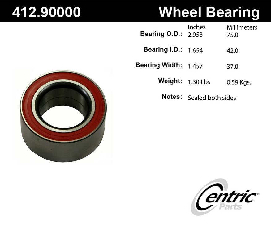 Centric 92-96 BMW 8 Series Rear Axle Shaft Premium Ball Bearing