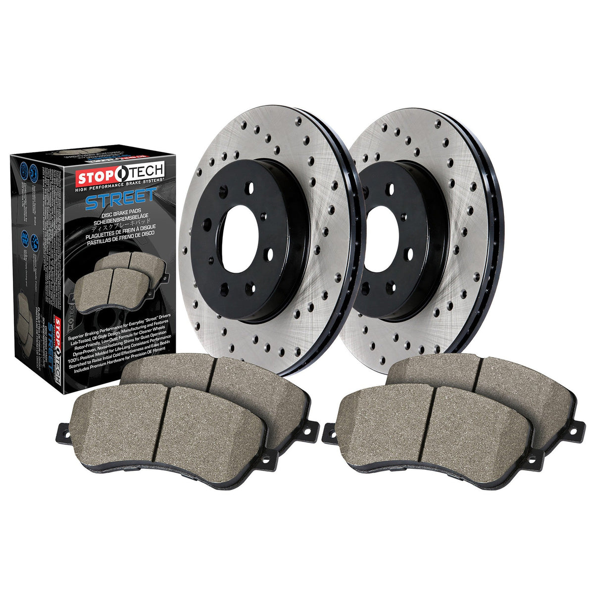 13-16 Ford Focus Drilled Rotors and Brake kit