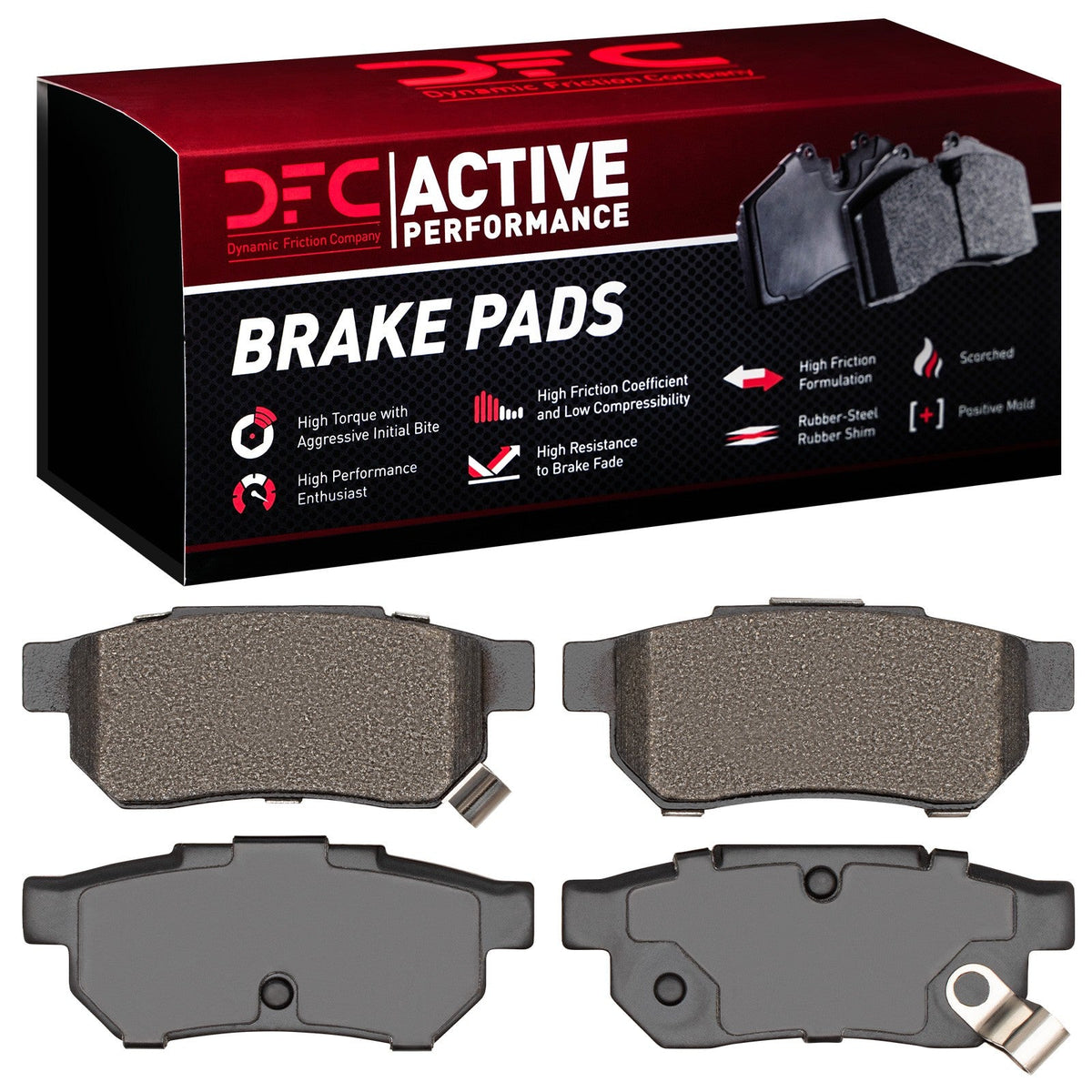 DFC 85-14 Acura Integra Rear Active Performance Pads - Low Metallic