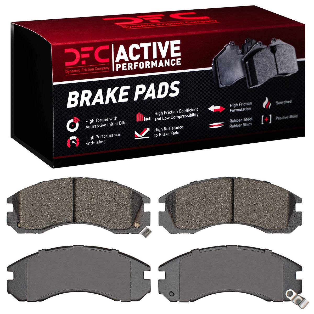 DFC 90-22 Dodge Stealth Front Active Performance Pads - Low Metallic