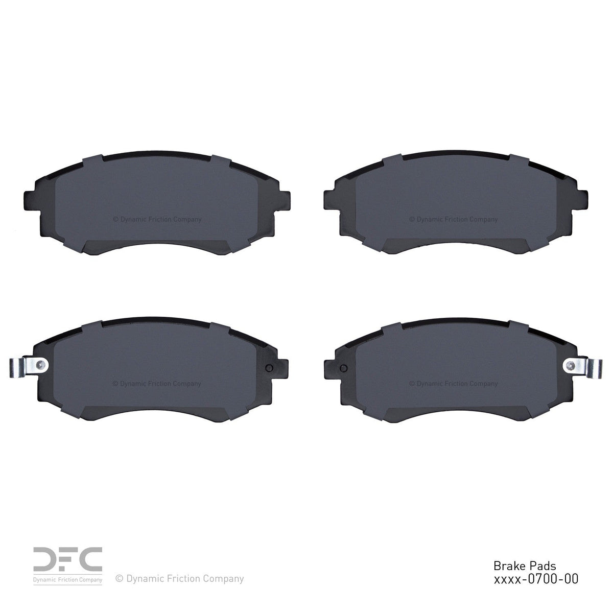 DFC 89-06 Hyundai Tiburon Front Active Performance Pads - Low Metallic