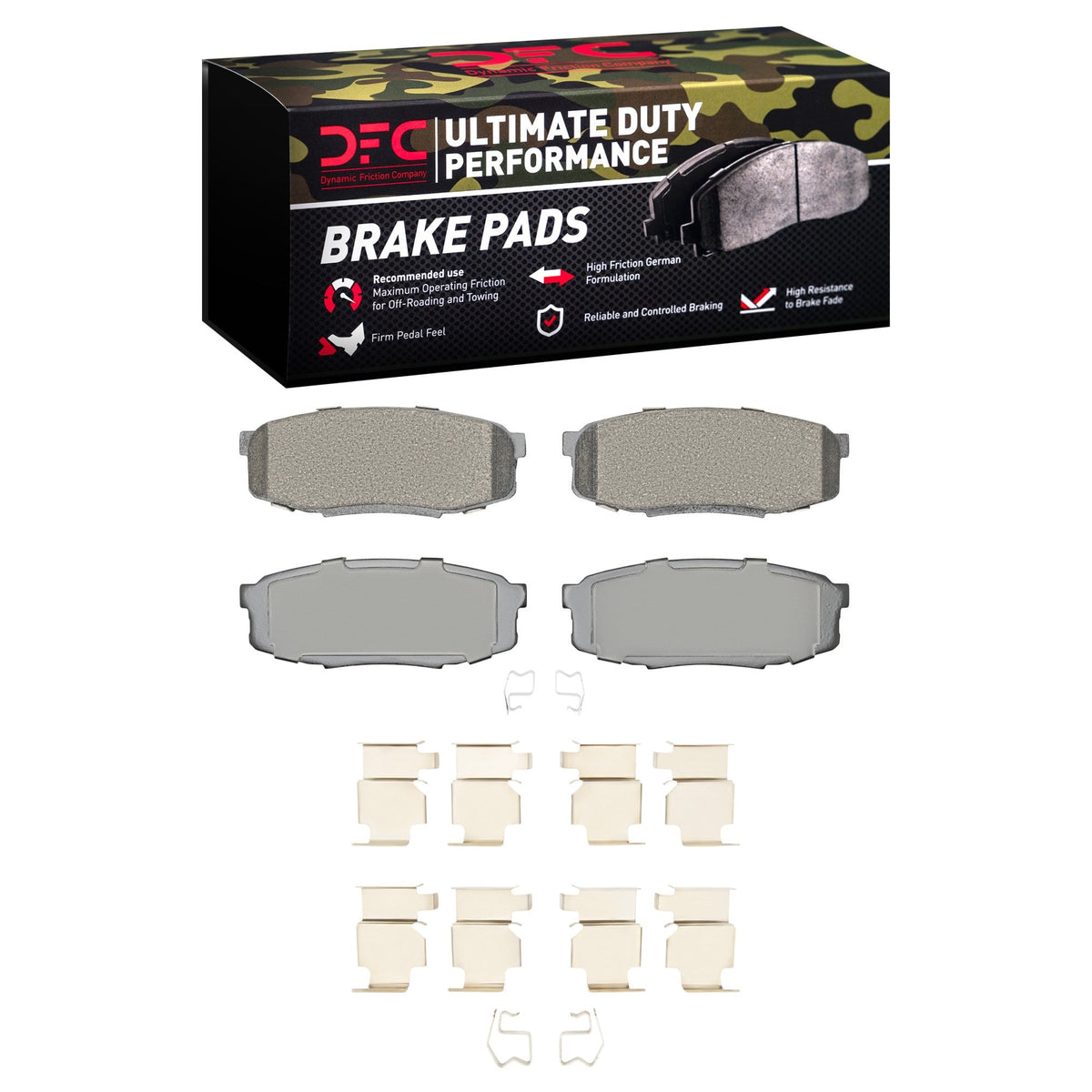 DFC 07-22 Lexus LX570 Rear Ultimate Duty Performance Brake Pads and Hardware Kit