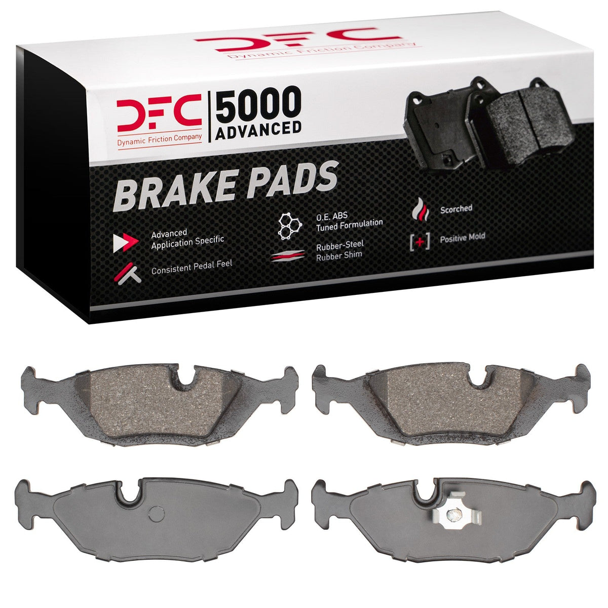 DFC 81-91 BMW 318i Rear 5000 Advanced Low Metallic Brake Pads