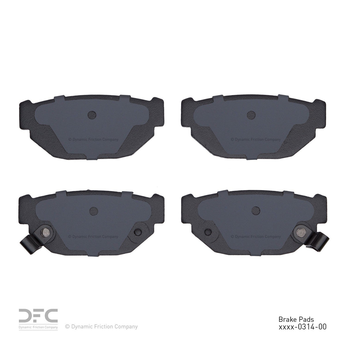 DFC 85-91 Subaru GL Rear 5000 Advanced Semi Metallic Brake Pads