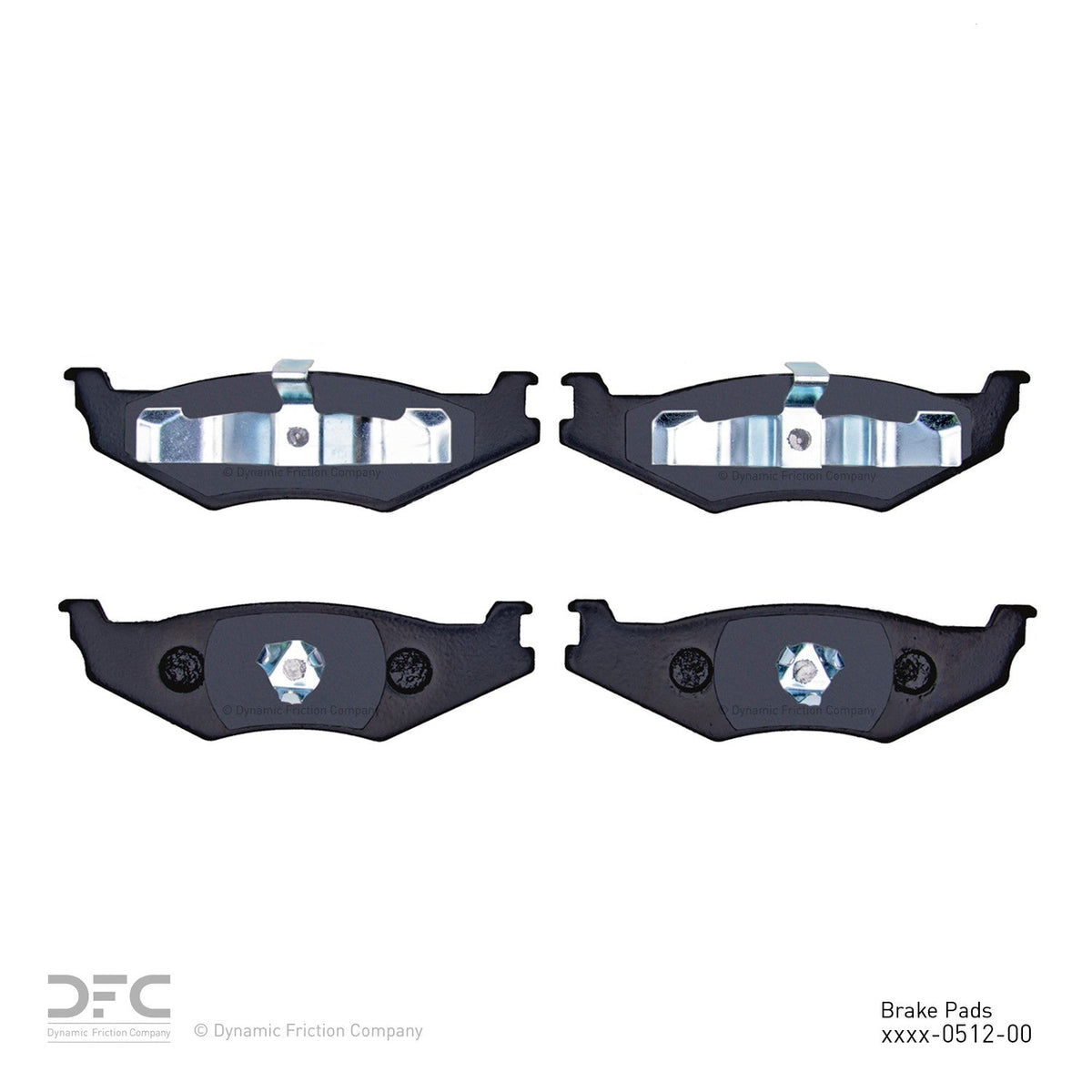 DFC 89-10 Chrysler 300M Rear 5000 Advanced Semi Metallic Brake Pads