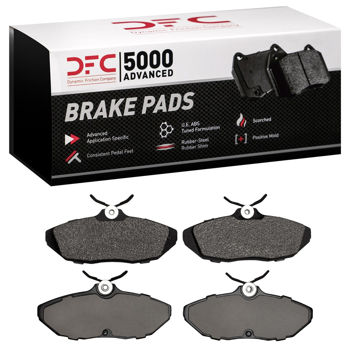 DFC 93-98 Ford Thunderbird Rear 5000 Advanced Semi Metallic Brake Pads