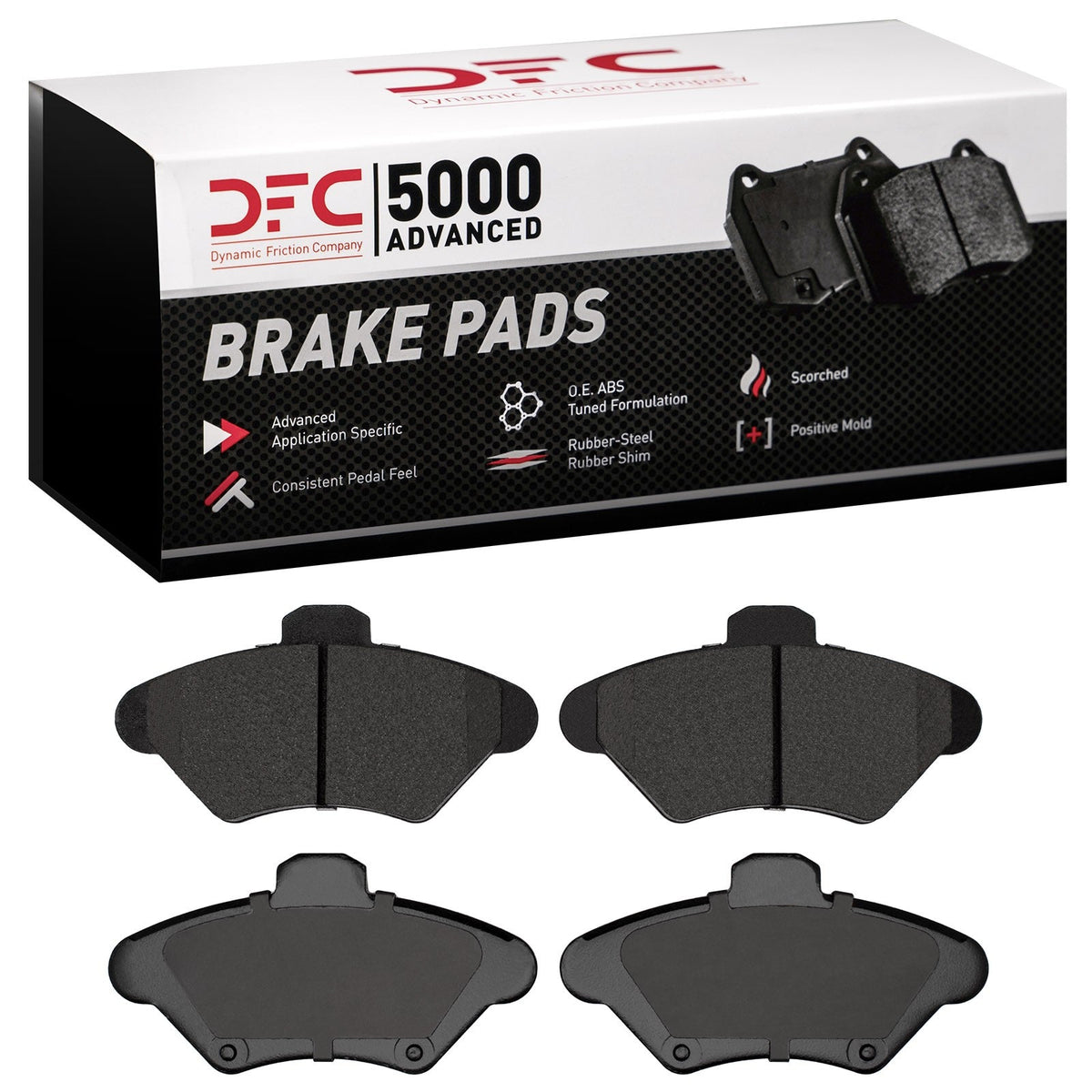 DFC 93-97 Ford Thunderbird Front 5000 Advanced Low Metallic Brake Pads