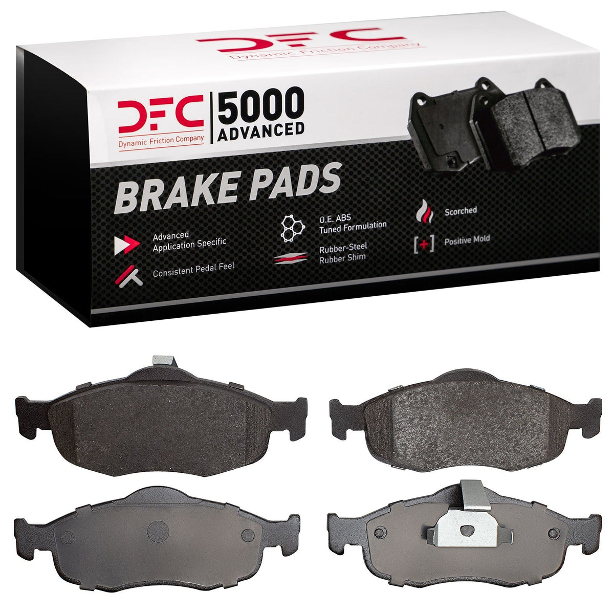 DFC 95-04 Ford Contour Front 5000 Advanced Low Metallic Brake Pads