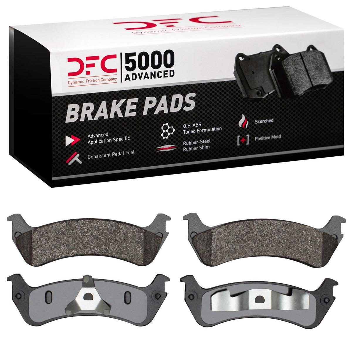 DFC 95-02 Ford Explorer Rear 5000 Advanced Semi Metallic Brake Pads