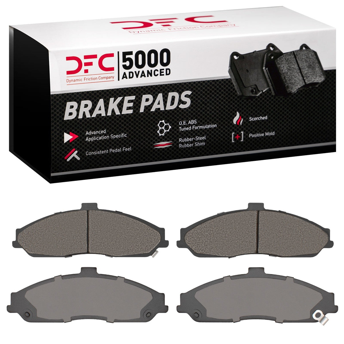 DFC 11-13 Chevrolet Corvette Front 5000 Advanced Low Metallic Brake Pads