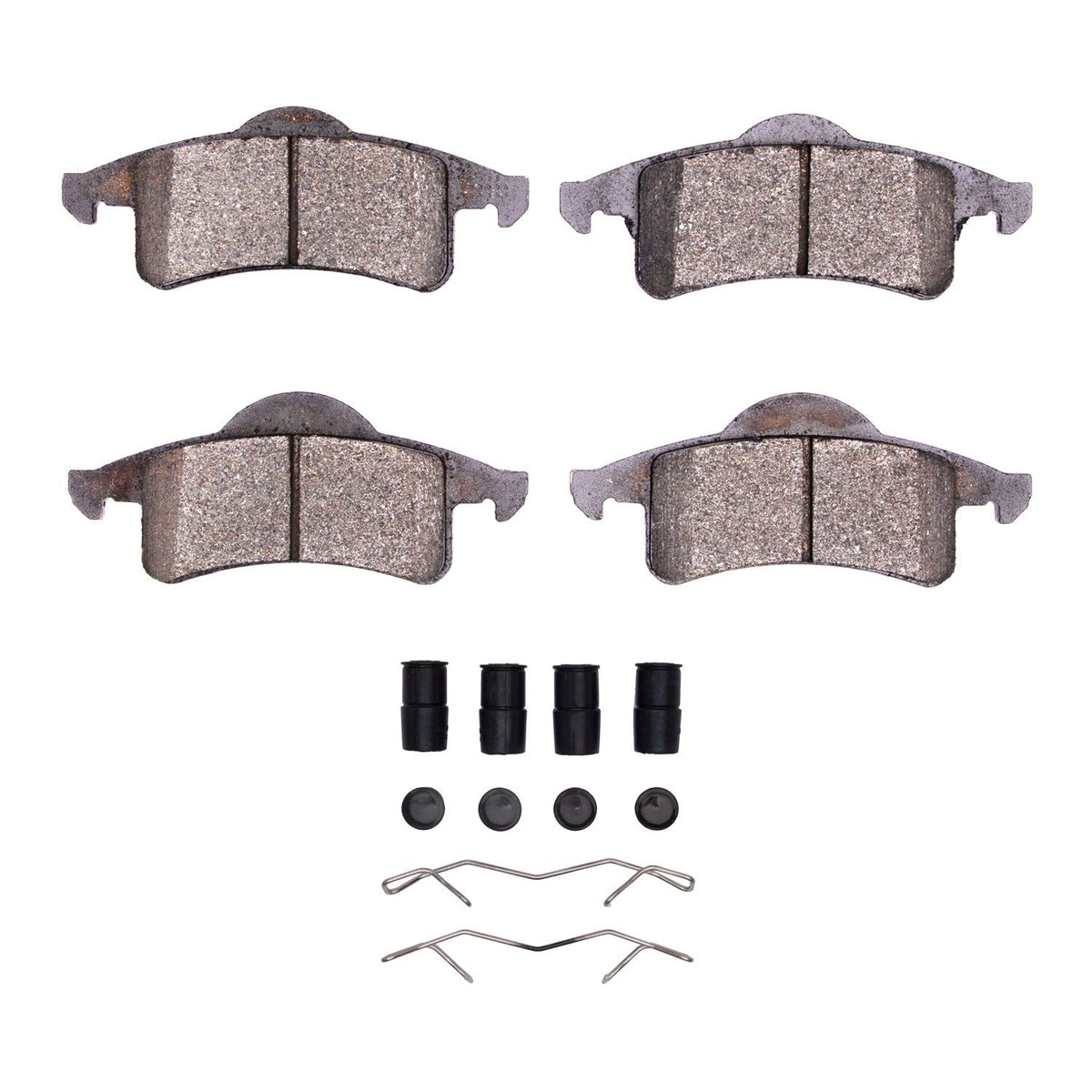 DFC 99-04 Jeep Grand Cherokee Rear 5000 Advanced Semi Metallic Brake Pads and Hardware Kit