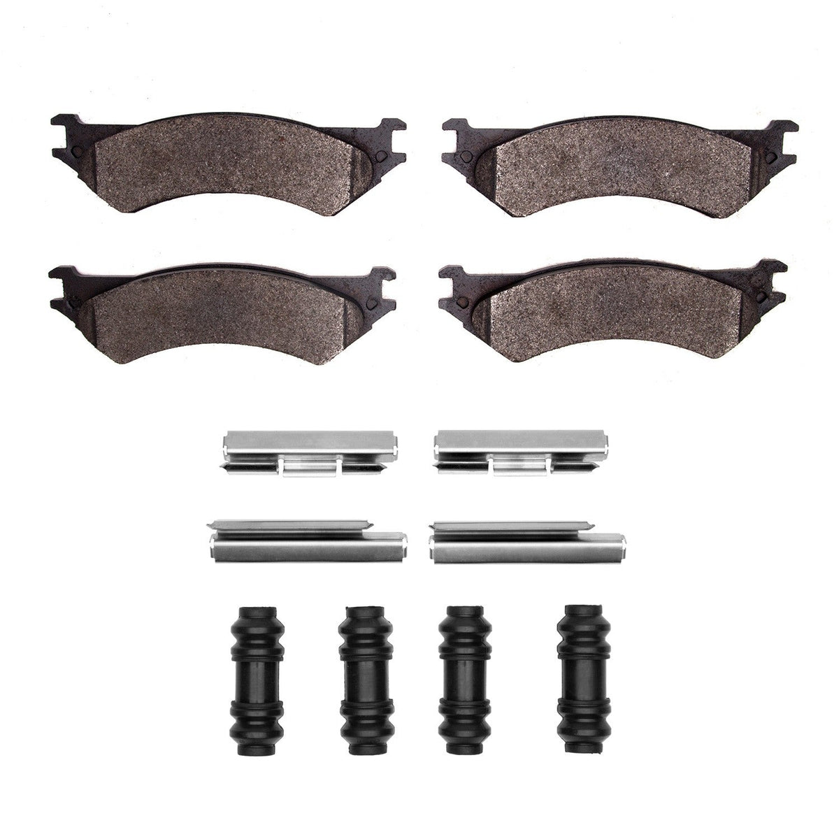 DFC 99-07 Ford E-350 Econoline Rear 5000 Advanced Semi Metallic Brake Pads and Hardware Kit