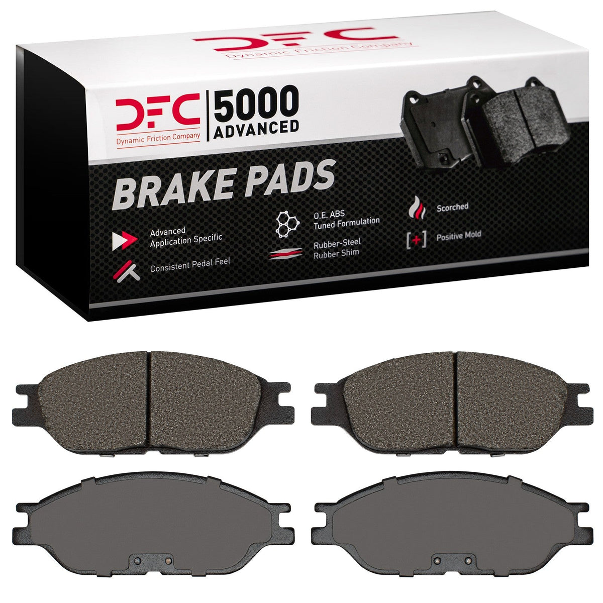 DFC 99-03 Ford Windstar Front 5000 Advanced Semi Metallic Brake Pads