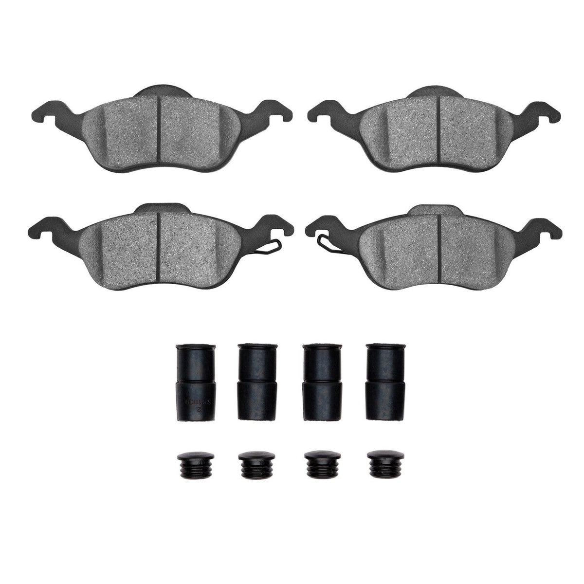 DFC 00-04 Ford Focus Front 5000 Advanced Semi Metallic Brake Pads and Hardware Kit