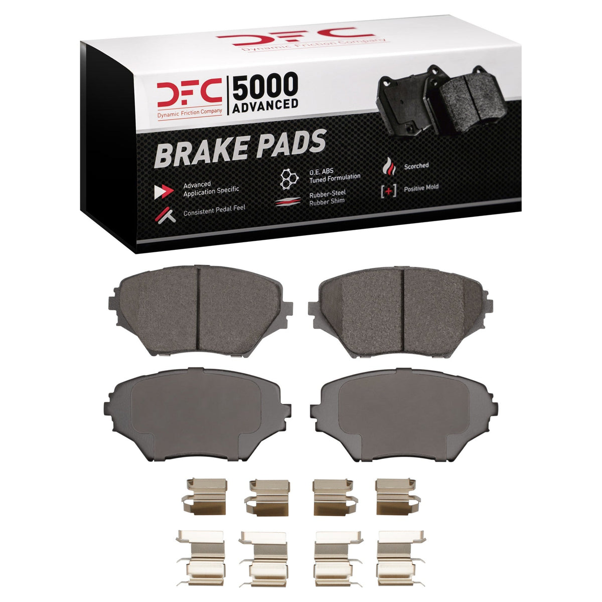 DFC 01-05 Toyota RAV4 Front 5000 Advanced Ceramic Brake Pads and Hardware Kit