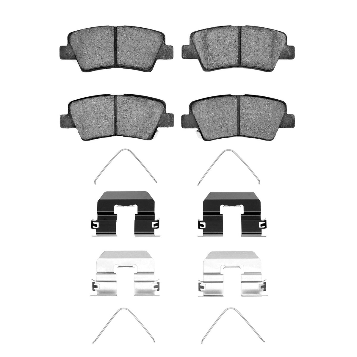 DFC 11-25 Dodge Attitude (Mexico) Rear 5000 Advanced Ceramic Brake Pads and Hardware Kit