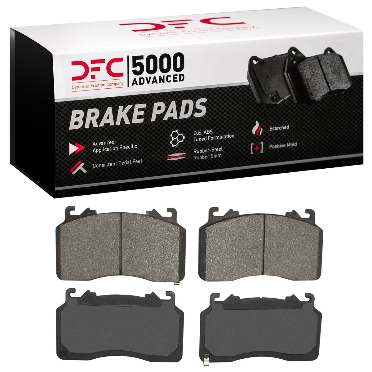 DFC 20-22 Ford Mustang Front 5000 Advanced Low Metallic Brake Pads
