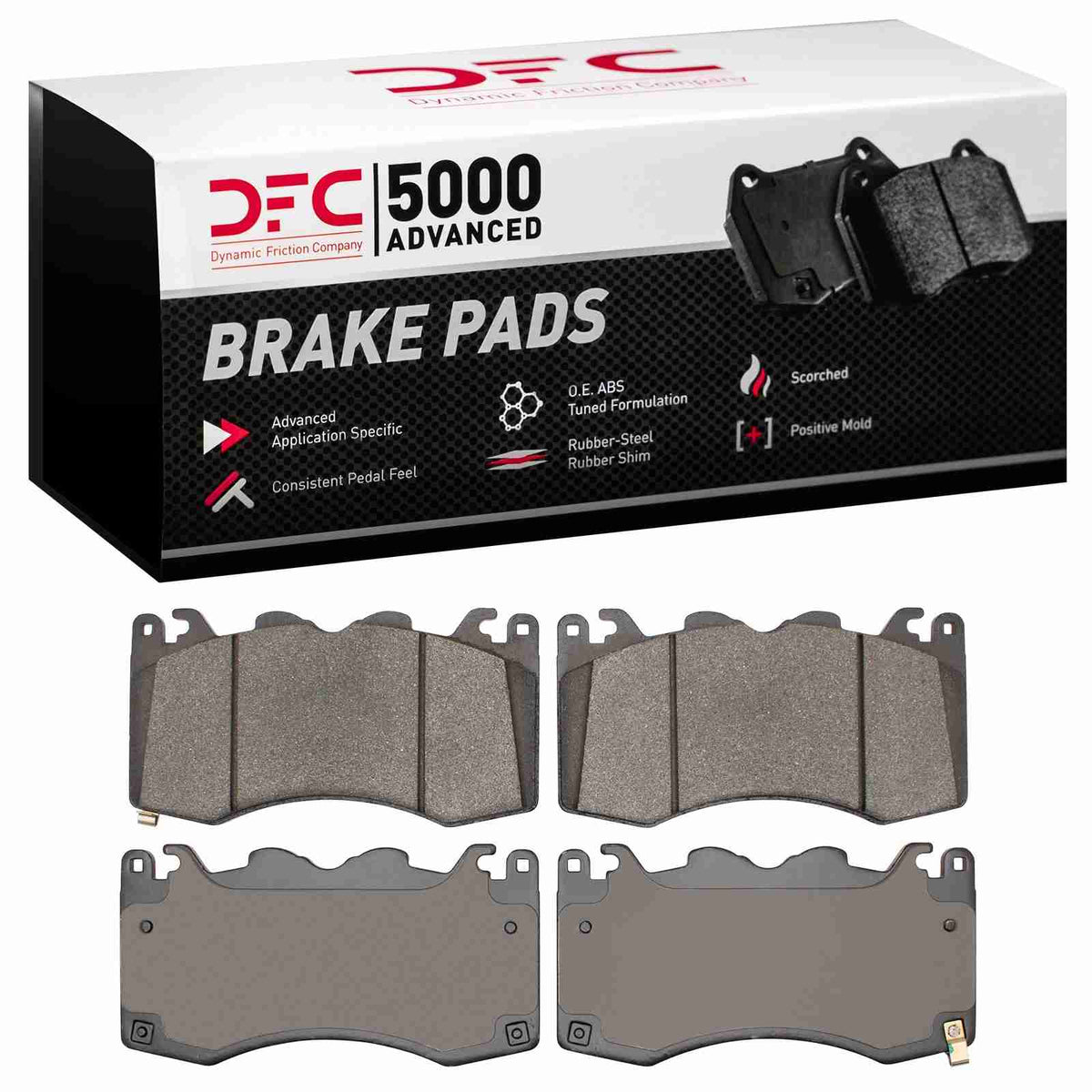 DFC 24-25 Ford Mustang Front 5000 Advanced Low Metallic Brake Pads