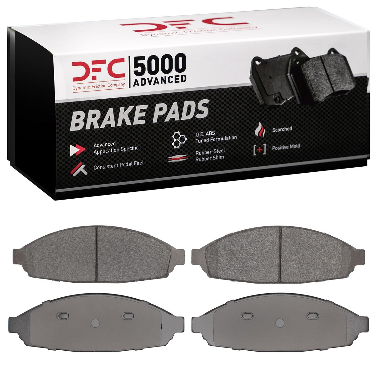 DFC 03-11 Ford Crown Victoria Front 5000 Advanced Semi Metallic Brake Pads