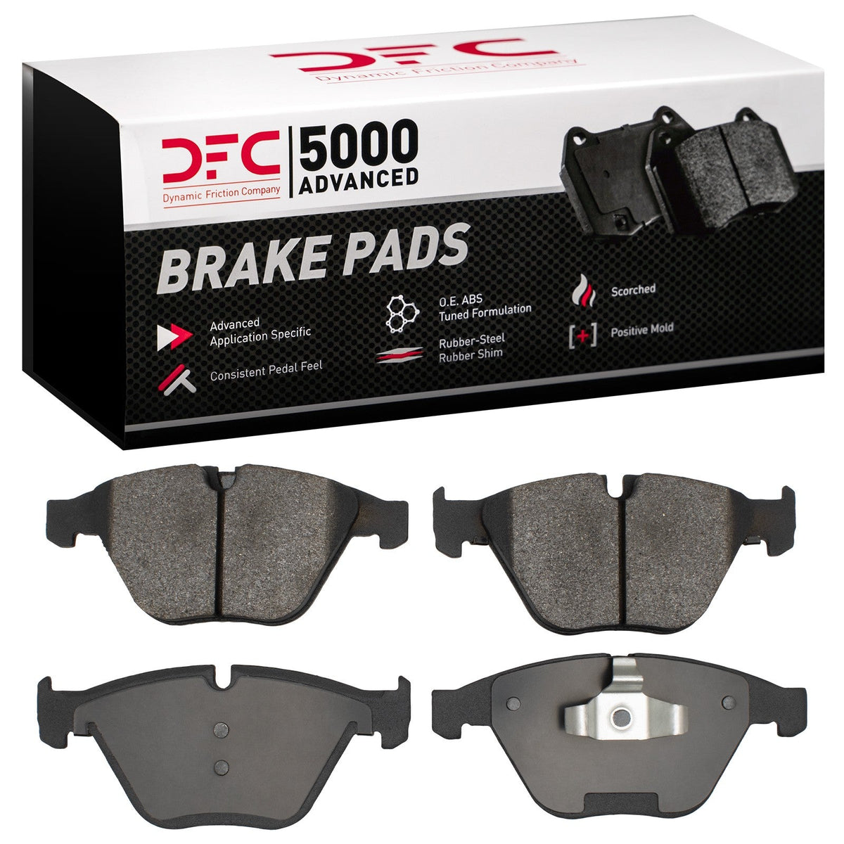 DFC 07-15 BMW 328i Front 5000 Advanced Low Metallic Brake Pads
